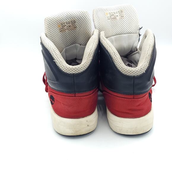Timberland Westford Mid Embossed Hi Top red black white men's size 11.5 - Picture 6 of 9